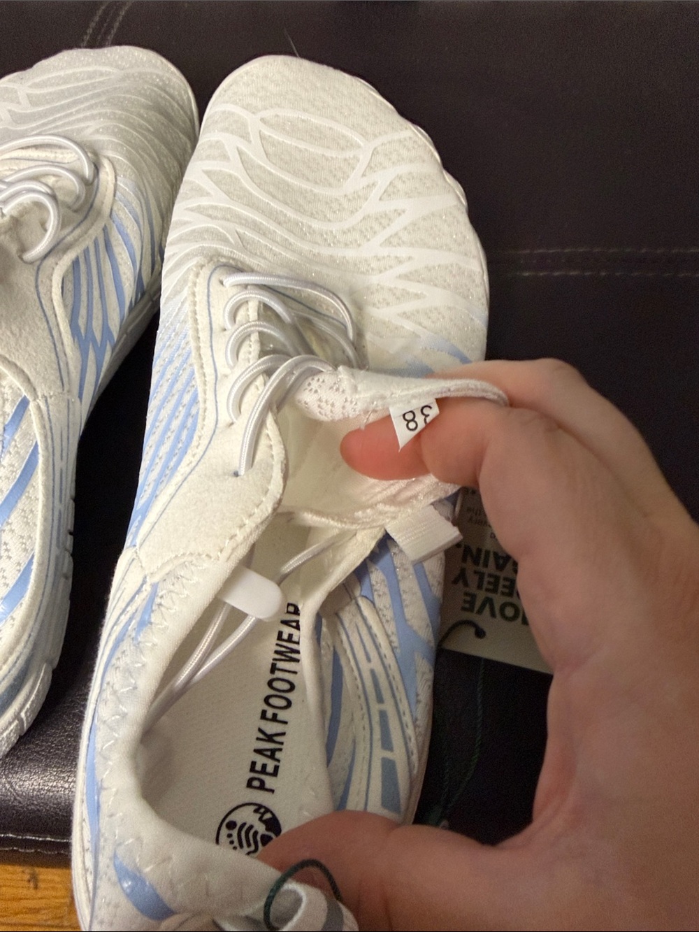 Women’s Lorax Pro Barefoot from Peak Footware Size 7.5U.S./38EU in White/Blue - Picture 5 of 5